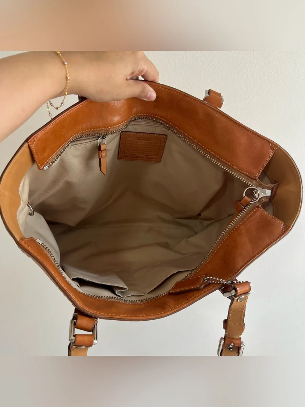 Vintage Coach Signature Gallery Tote Bag